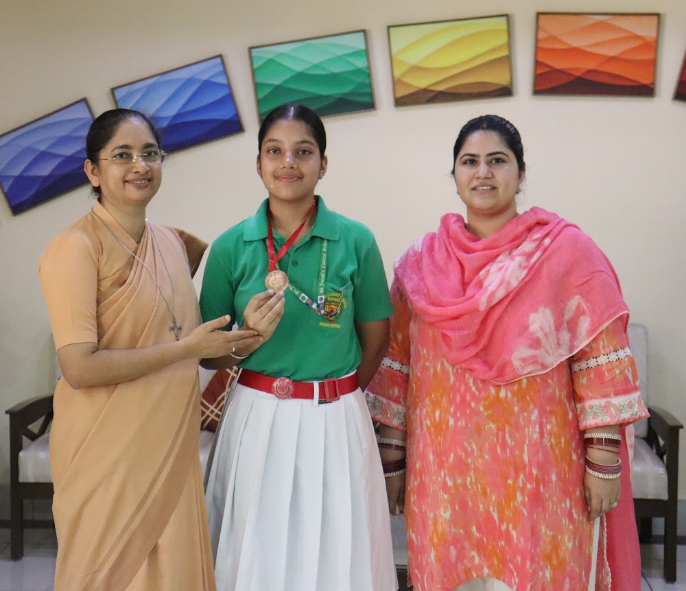 BRONZE MEDAL IN SCHOOL-LEVEL DISTRICT KARATE CHAMPIONSHIP